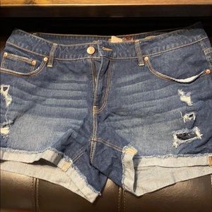 Denim shorts